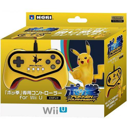 Controle Pokken Tournament Pro Pad - Pikachu - Wii U
