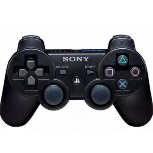 Controle PS3 Sem Fio 1º Linha (Preto)