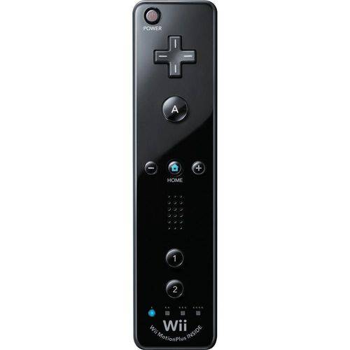 Controle Remote Wii + Motion Plus Preto Nintendo Wii