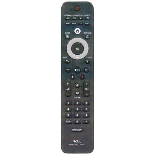 Controle Remoto Mxt 01274 Tv Led Philips Smart