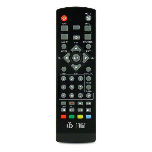 Controle Remoto para Conversor de TV Infokit ITV-100/200/400 - INFOKIT - ITV-C10