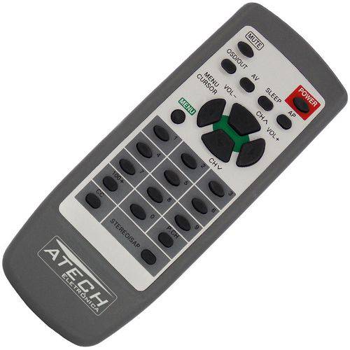 Controle Remoto TV Aiwa AR145 / AR205 / AR295 / RC-ZVT08