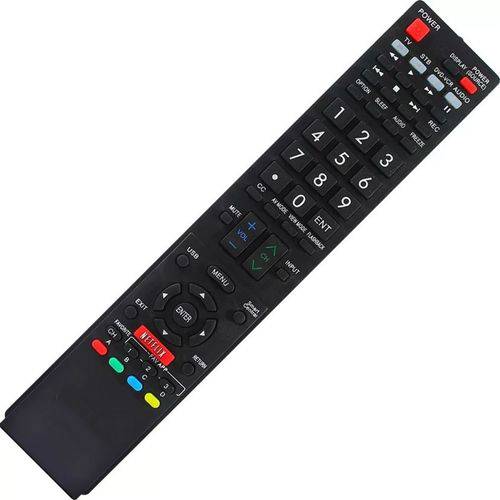 Controle Remoto Tv Led Sharp Aquos Lc-50le650 Netflix 11176