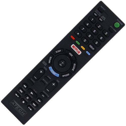 Controle Remoto TV LED Sony RMT-TX102B / KDL-40W655D / KDL-40W657D / KDL-40W659D / KDL-48R555C / KDL-48R557C com Netflix