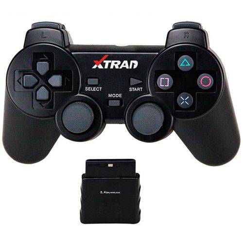 Controle Sem Fio PS2 Joystick Playstation 2 Recarrega 2.4ghz