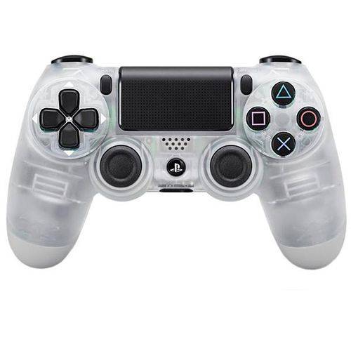 Controle Sem Fio Sony Dualshock 4 CUH-ZCT2U para Playstation 4 - Transparente/Ci