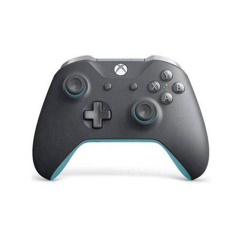 Controle Sem Fio Xbox One S Grooby Cinza e Azul - Microsoft
