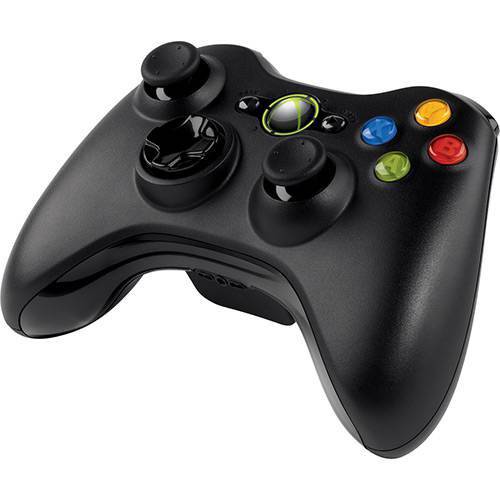 Controle Xbox 360 Original Sem Fio Preto S Caixa