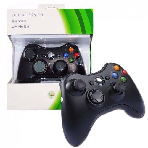 Controle Xbox 360 Sem Fio Wireless Usb Slim Joystick