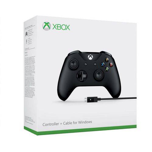 Controle Xbox One Wireless + Cabo P/ Windows PC