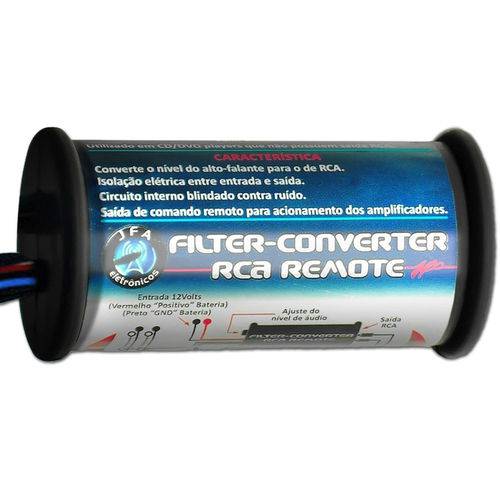 Conversor de Sinal Rca Filter-converter Jfa - 2 Canais - Filtro - Remote