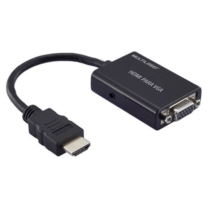Conversor HDMI F X VGA F com Saída Áudio Multilaser - WI293 WI293