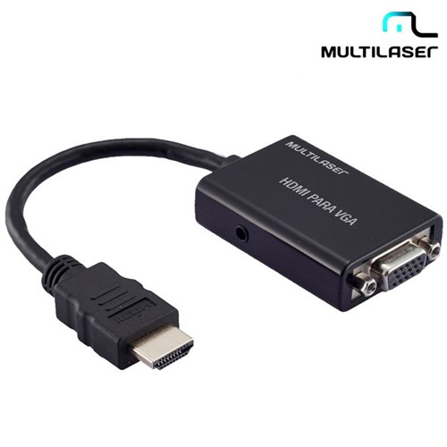 Conversor HDMI para VGA com Saída para Áudio Estéreo WI293 Multilaser