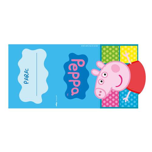 Convite Festa de Aniversário Peppa Pig C/8