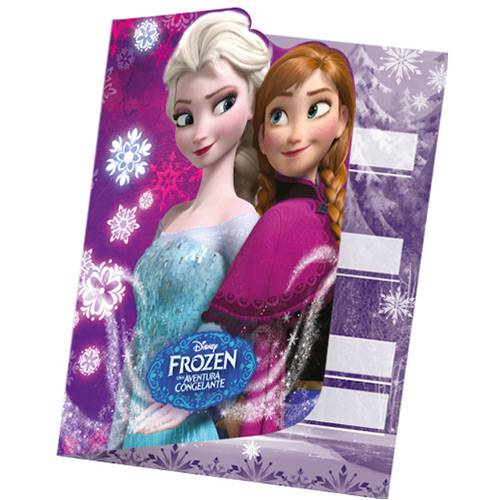 Convite Pequeno Frozen - 8 Unidades - Regina Festas