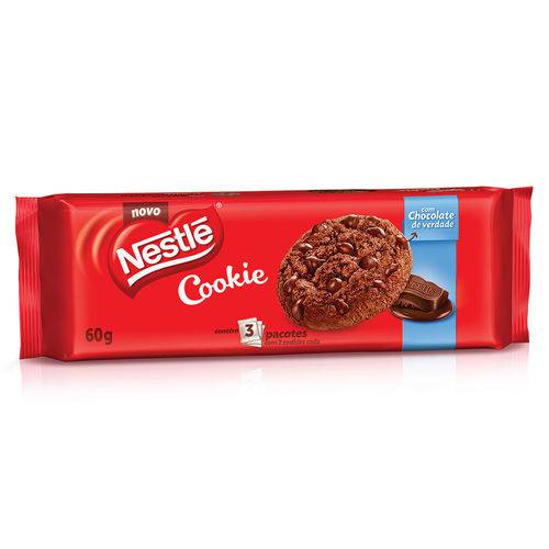 Cookie Chocolate Gotas ao Leite Classic 60g - Nestlé