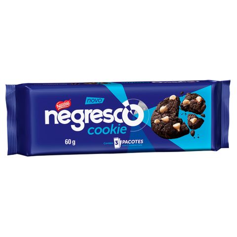 Cookie Chocolate Gotas Baunilha Negresco 60g - Nestlé