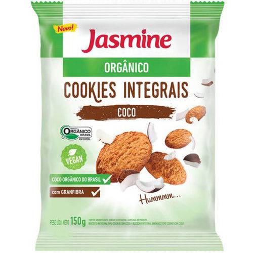 Cookie Coco Orgânico 150g - Jasmine