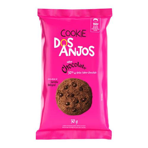 Cookie dos Anjos Chocolate com Gotas de Chocolate 30g