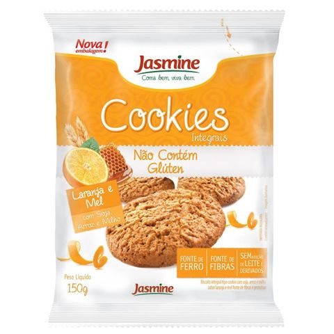Cookie Laranja e Mel Sem Glúten 150g - Jasmine