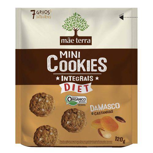 Cookie Mãe Terra Orgânico Diet de Damasco 120g
