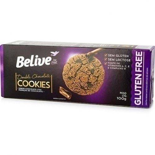 Cookie Sem Gluten Chocolate com Pedassaos de Chocolate 100g Belive