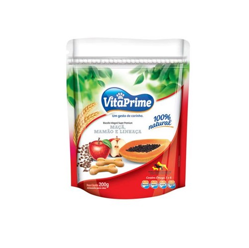Cookie Vitaprime para Cães Sabor Maça e Cenoura - 150 G