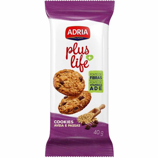 Cookies Adria Aveia e Passas 40g
