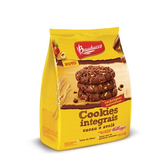 Cookies Bauducco Integrais Cacau e Avelã 140g