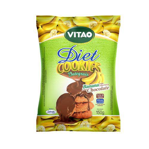 Cookies Diet de Banana com Cobertura de Chocolate Vitao 150g