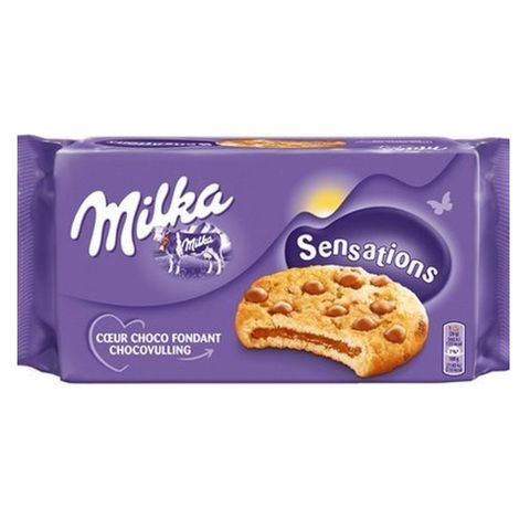 Cookies Gotas Recheado Sensations 156g - Milka