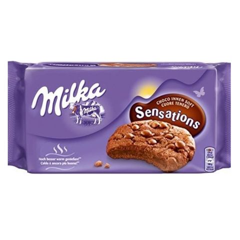 Cookies Gotas Recheado Sensations Chocolate 156g - Milka