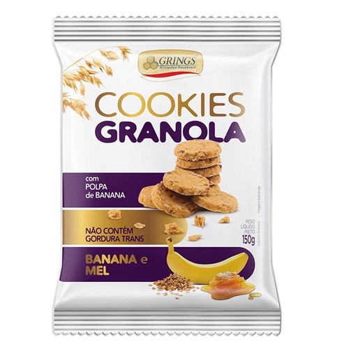 Cookies Granola Banana e Mel 150g - Grings
