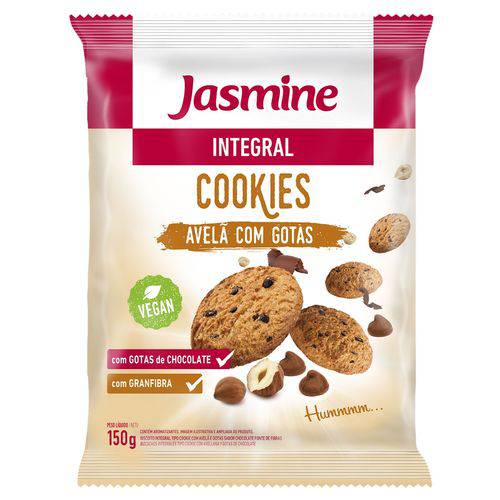 Cookies Integrais AVELÃ COM GOTAS - Jasmine -150g