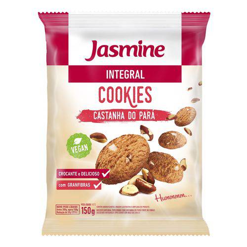 Cookies Integrais CASTANHA DO PARÁ - Jasmine - 150g