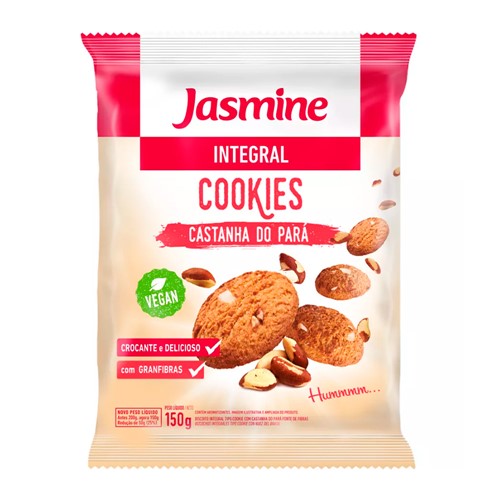 Cookies Integrais Jasmine Castanha do Pará 150g