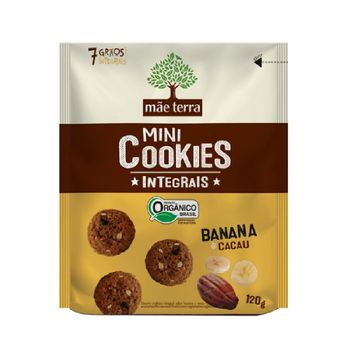 Cookies Integrais Mãe Terra Orgânico Banana e Cacau com 120g