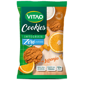 Cookies Integrais Zero Açúcares Laranja 150g