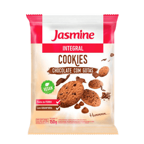 Cookies Jasmine Integral Chocolate com Gotas 150g