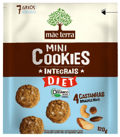 Cookies Orgânico Castanhas Brasileiras 120g - Mãe Terra