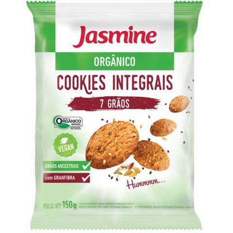 Cookies Orgânico Integral 7 Grãos 150g - Jasmine