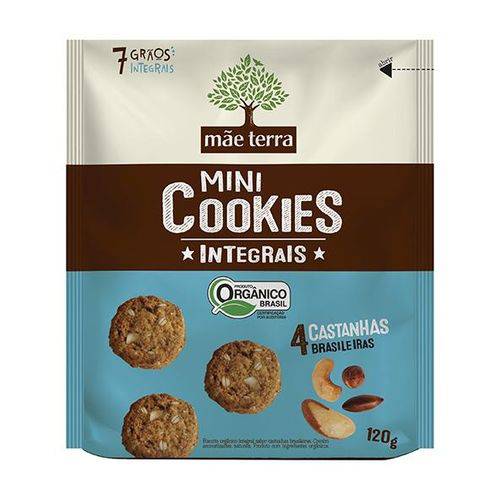 Cookies Orgânicos 4 Castanhas 120g - Mãe Terra