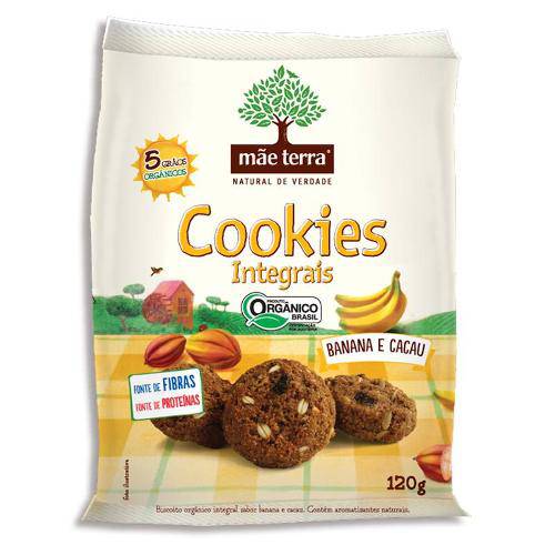 Cookies Orgânicos Integrais - Banana e Cacau