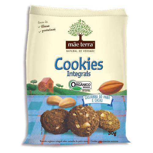 Cookies Orgânicos Integrais - Castanha do Pará e Cacau