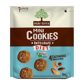 Cookies Orgânicos Integrais Diet 4 Castanhas Mãe Terra 120g