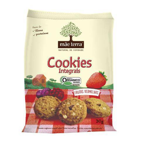 Cookies Orgânicos Integrais - Frutas Vermelhas