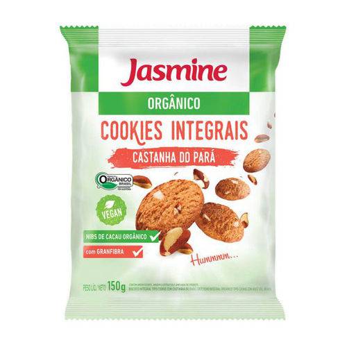 Cookies Orgânicos Sabor Castanha do Pará Jasmine 150g