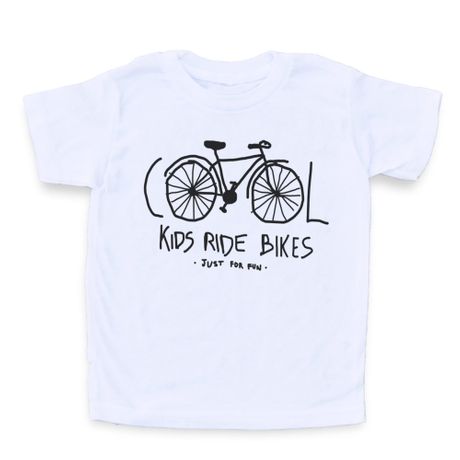 Cool Kids Ride Bikes - Camiseta Clássica Infantil
