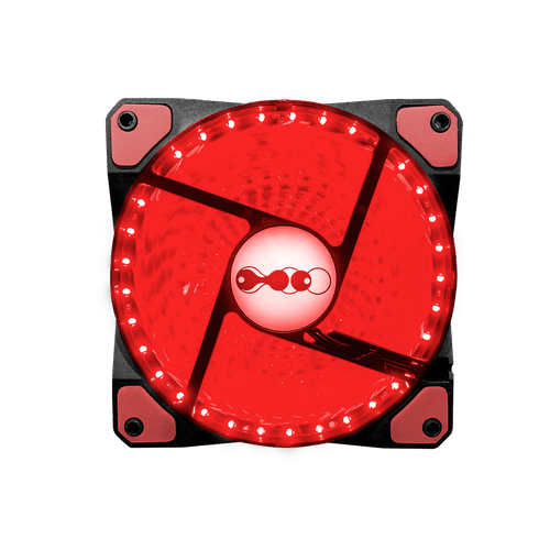 Cooler 12CM X 12CM com Led Acendimento Cor Vermelha Neologic (32 Luzes de Led)