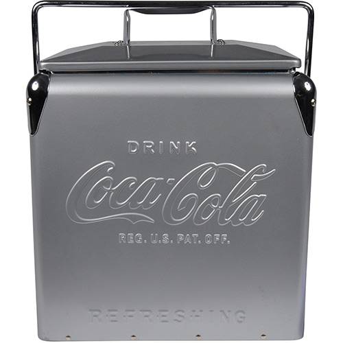 Cooler de Metal Coca-Cola Contemporaty Green Prata - Urban